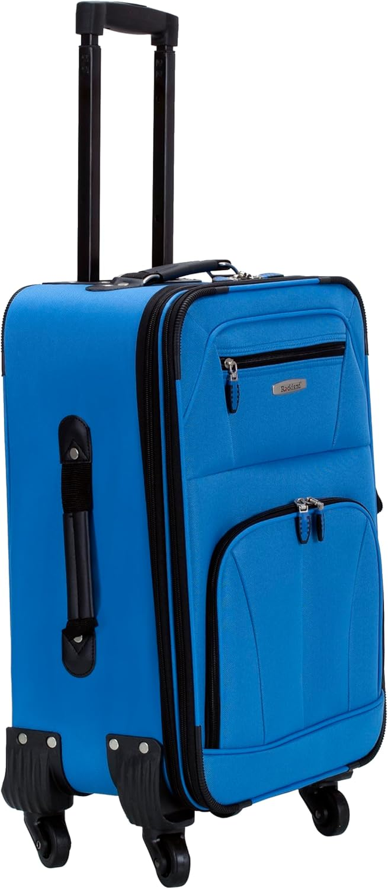 Rockland Pasadena Softside Spinner Wheel Luggage, Blue, Carry-On 20-Inch, Pasadena Softside Spinner Wheel Luggage
