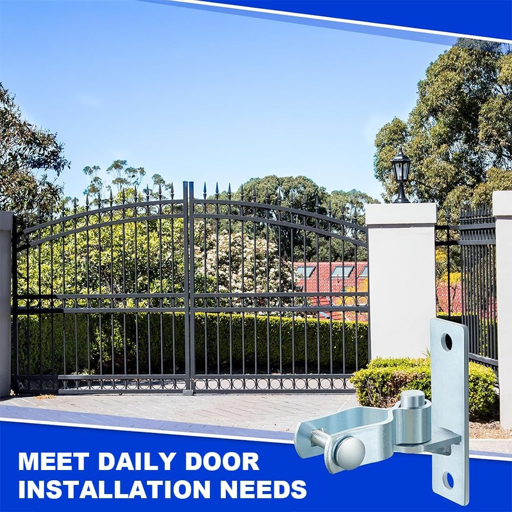 2 Pack Wall Mount Gate Hinge, Metal Hinges, Blend Functionality with a Sleek, Understated Look That Complements Most Gate Styles, for Securing Gates, Garden Doors, or Small Entryways image number 4