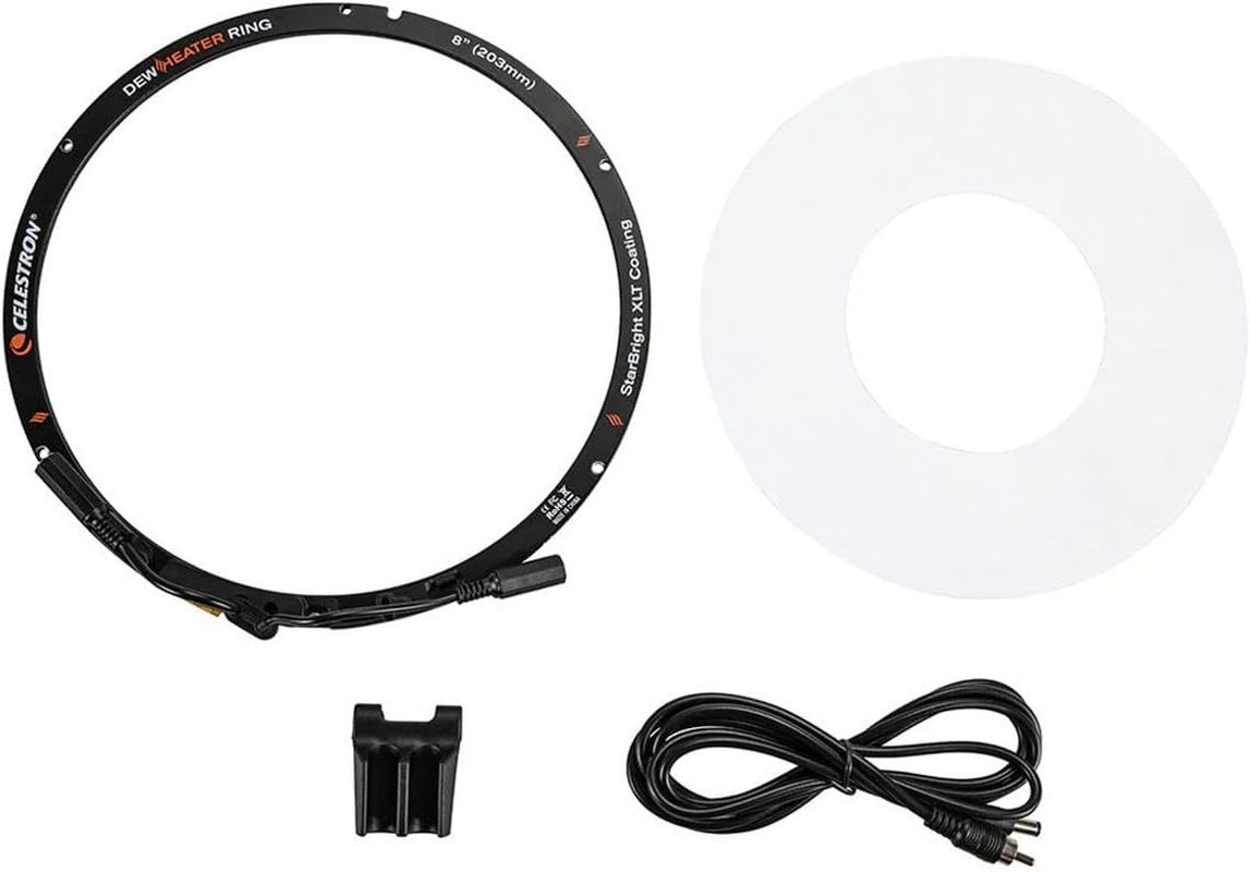 Celestron - Dew Heater Ring - Aluminum Dew Prevention - Compatible 8'' Schmidt-Cassegrain, Edgehd, RASA Telescope, Black, 94051 image number 3