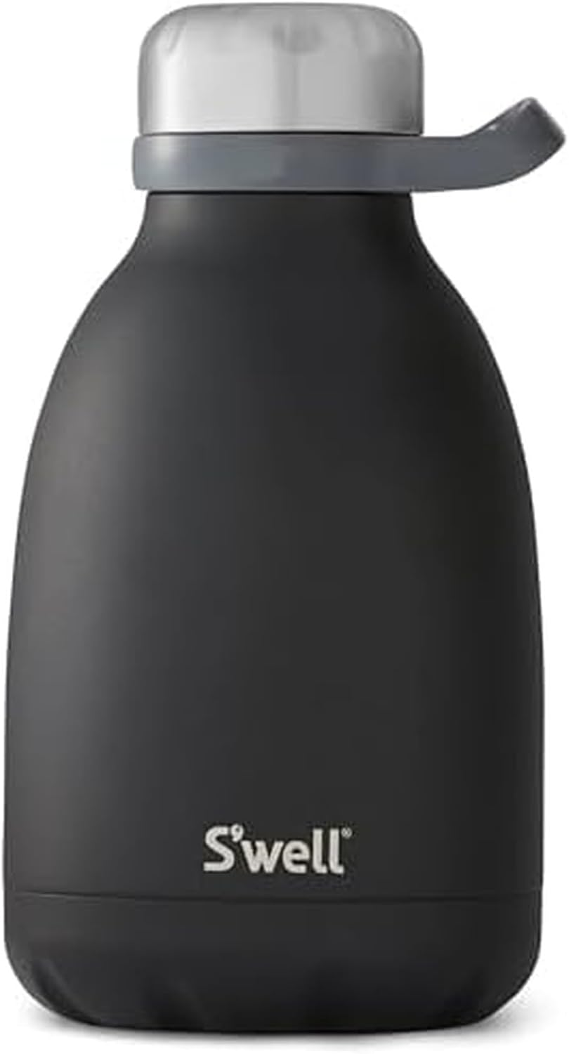 S'Well Stainless Steel Roamer Bottle, 40Oz, Onyx, Triple Layered Vacuum Insulated Containers Keeps Drinks Cold for 48 Hours and Hot for 16, BPA Free image number 6