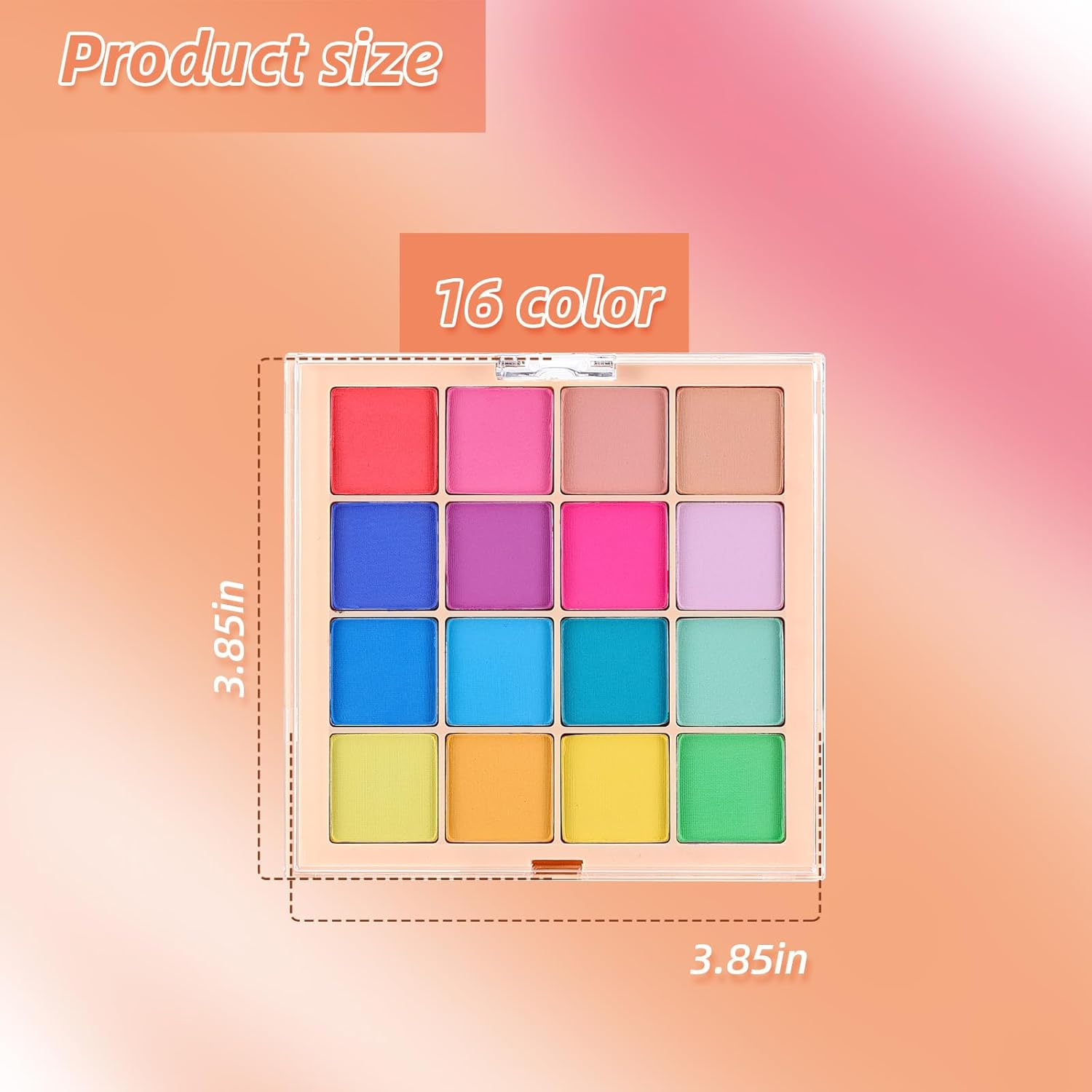 U-Shinein Nail Pigment Powder Palette Set, 16 Colors Ombre Nail Powder Palette French Aura Nails Ombre Nail Brush Nail Long-Lasting Manicure Art DIY Accessories (A) - 06 image number 6