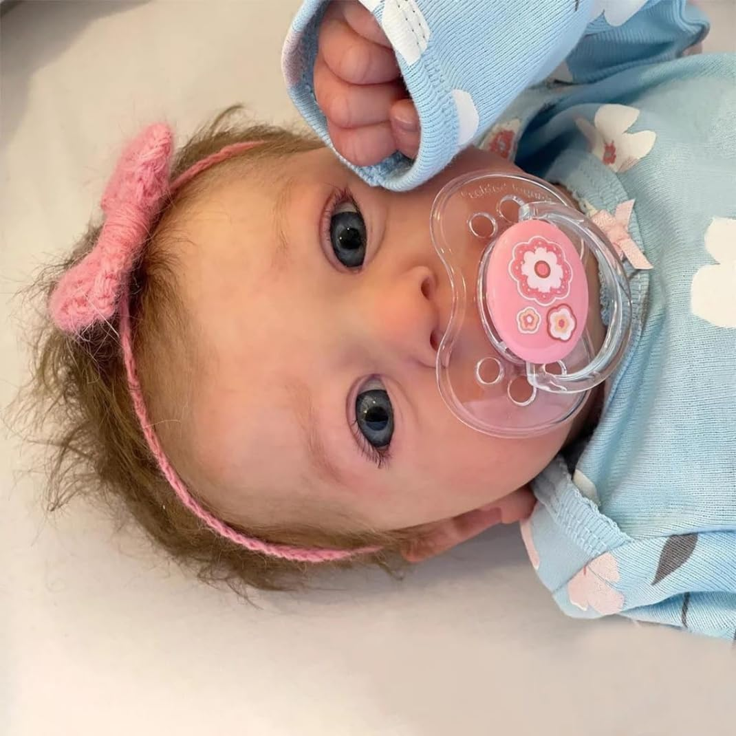 Lifelike Reborn Doll, 19 Inches 48 Cm Reborn Doll, Handmade Soft Full Body Silicone Baby, Cute Realistic Newborn Baby Doll for Boys and Girls, Full Body Washable Holiday Present image number 2