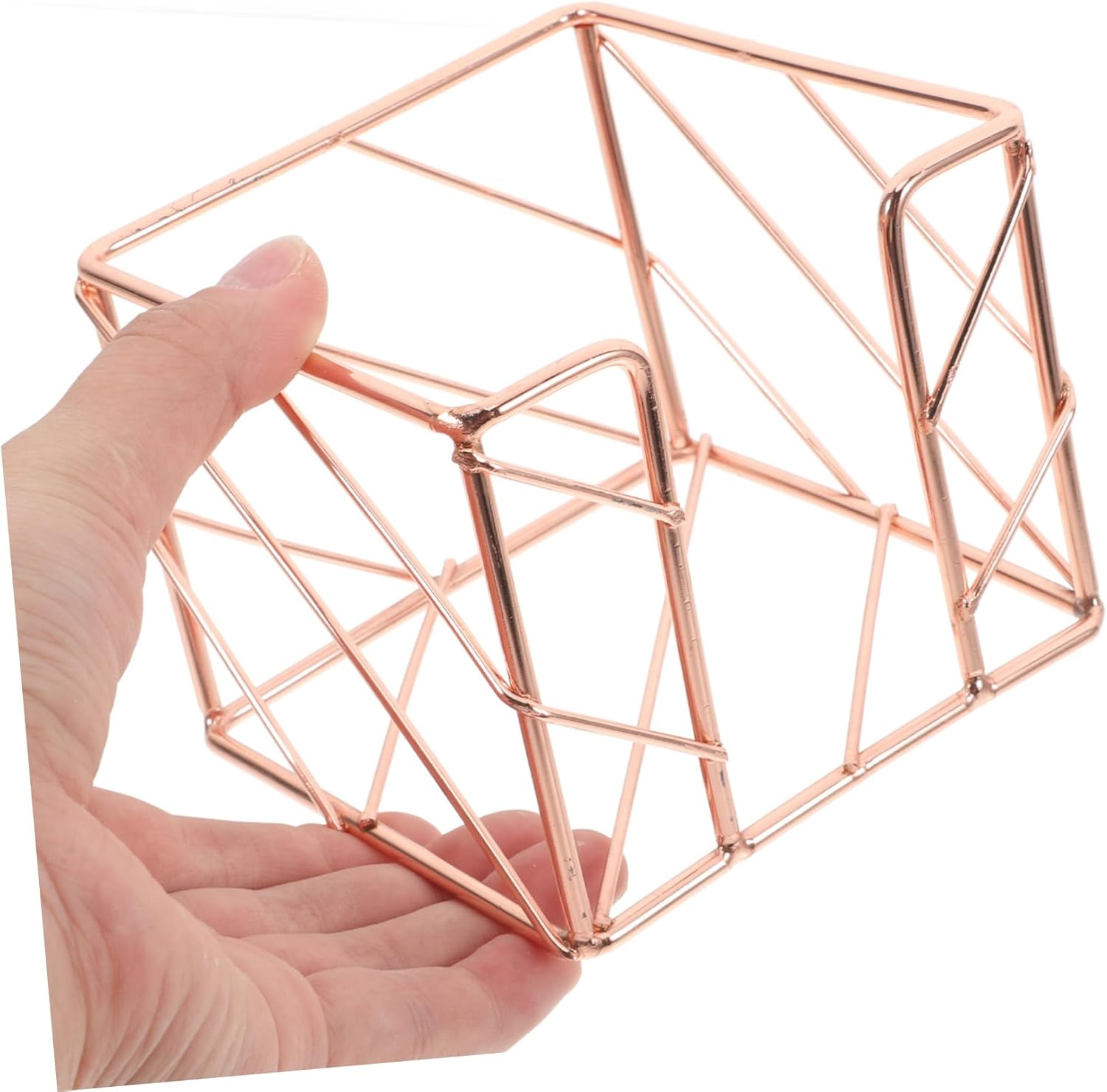 COHEALI Note Block Holder Memo Pad Desk Organizer with Metal Frame Desktop Storage for Office Supplies Notepad Dispenser Home School Workspace Decorative Function image number 6