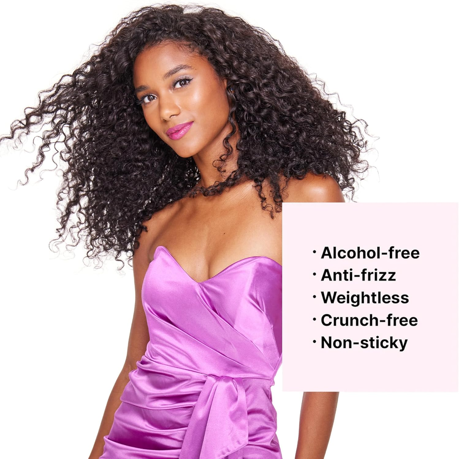 COLOR WOW Dream Coat for Curly Hair &ndash; One-Step Solution for Frizz-Free Curls, 3-In-1 Spray Adds Moisture, Bundles Curls, Fights Frizz, Lightweight, Non-Crunchy, 2A, 2B, 2C, 3A, 3B Curl 75Ml image number 5