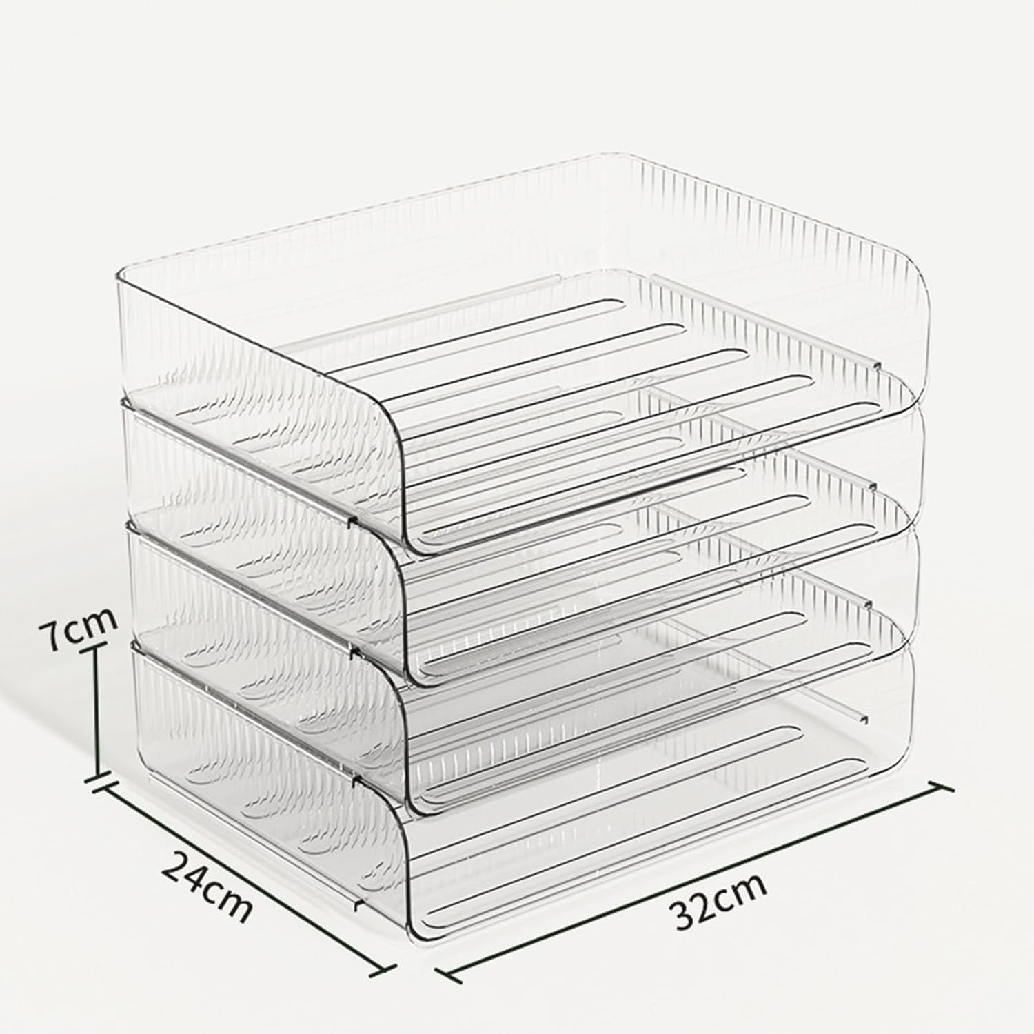Paper Tray Desk Trays Letter File Stackable Wash Office Plastic Storage Desktop Small Book Accessories Organizing Stacking Classroom Shelf Size Stacked Document Box Organizer Tier image number 4