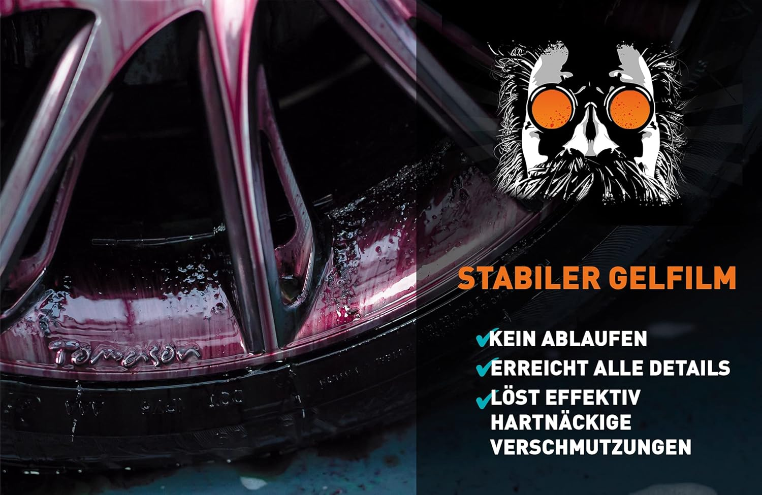 NIGRIN MAD Docs Burn Blaster Wheel Cleaner for Polished, Chrome-Plated and Matte Steel and Alloy Rims, 750 Ml image number 5