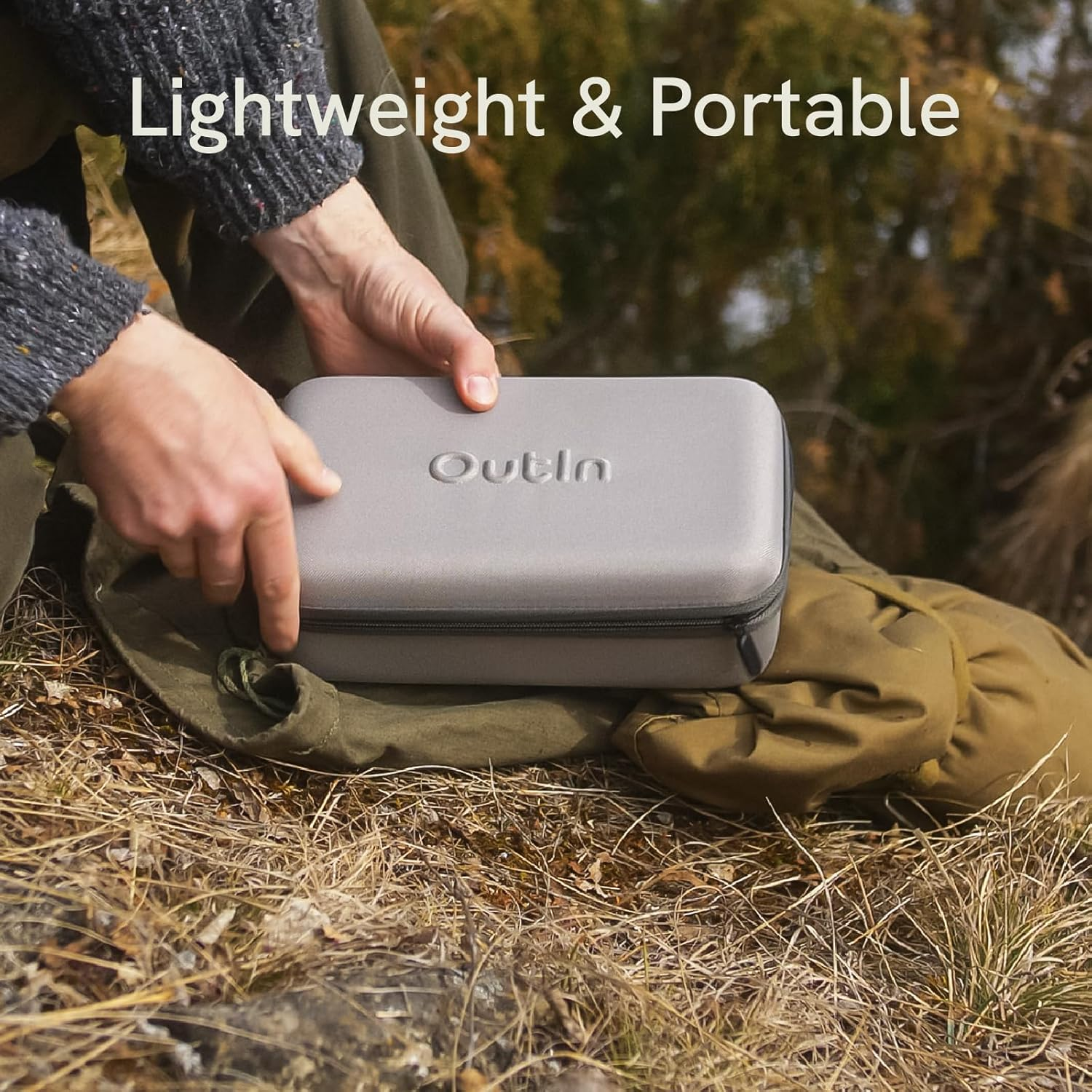 Outin Nano Portable Electric Espresso Machine Carrying Bag, Waterproof Sturdy EVA Electronic Coffee Maker Storage Case with Comfortable Hand Hold Belt, Suitable for Travelling, Office, Camping