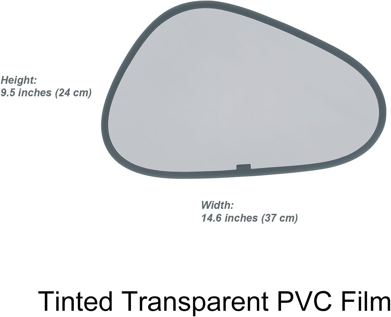TFY Car Side Window Sun Shade - Static Cling Dark Transparent Film for Low-Angle Sunlight, UV Protection, Heat Reduction, Easy Install & Removable Sun Visor for Driver and Passenger, 2 Pieces image number 1