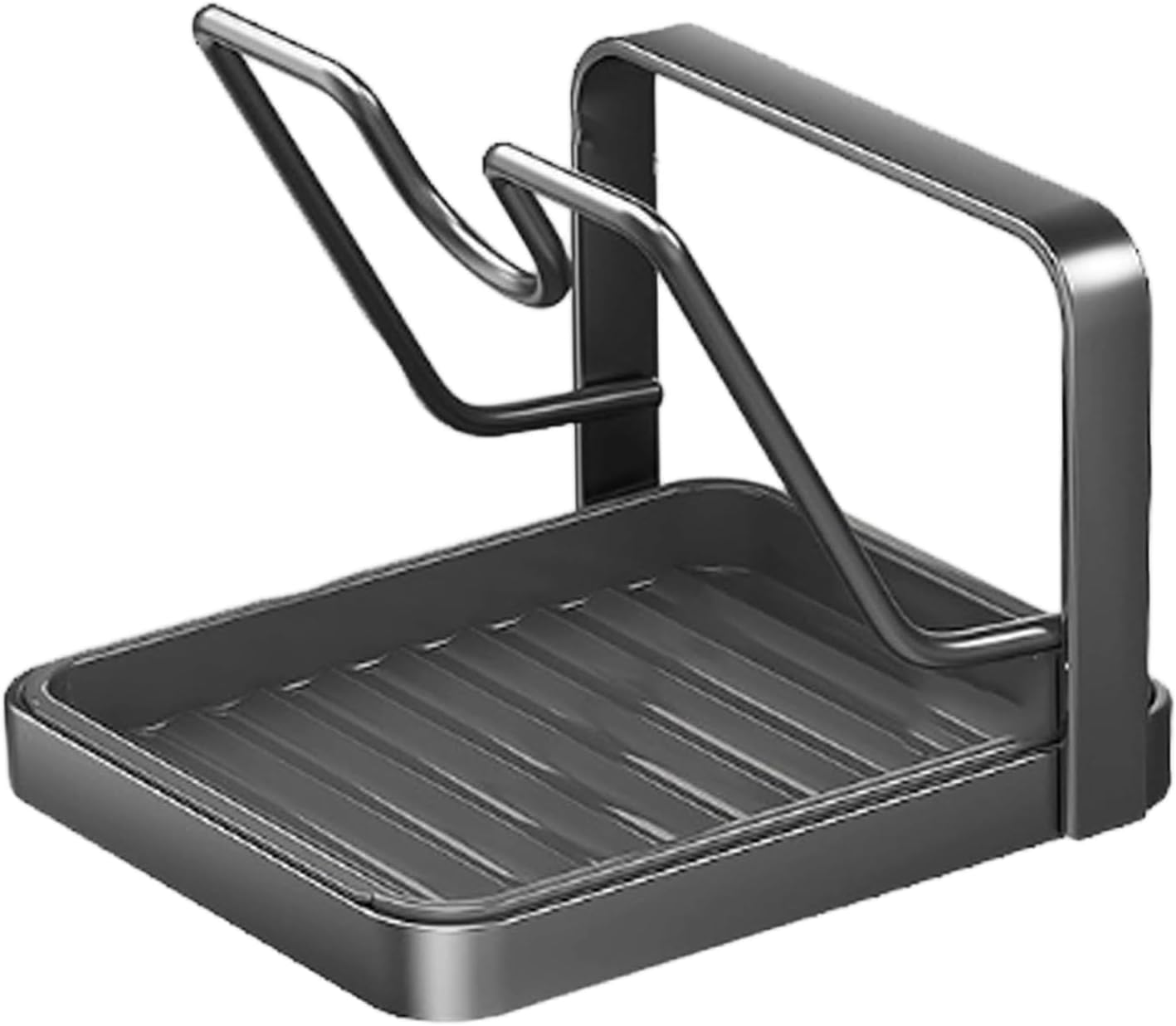 Pot Lid for Indoor Storage in the Cupboard, Cooking Utensils Storage Holder, Pot Lid Holder with Spoon Rest, for Cupboard, Kitchen Cabinet, Counter, Apartment, Student Dorm and Restoration