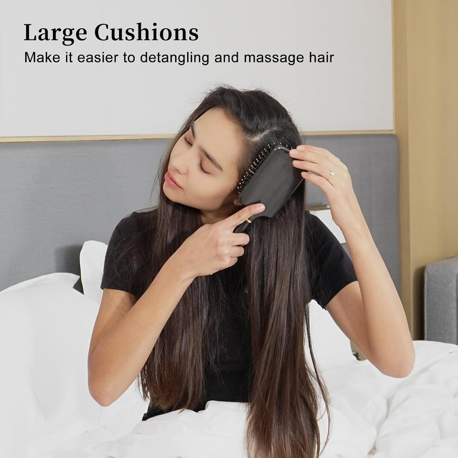 SHINLEA Paddle Brush for Blow Drying, Detangling Brush for Curling Straight Thick Thin Wet and Dry Hair, Large Paddle Hair Brush with Soft Nylon Bristle, Hair Brushes for Women Men Kids