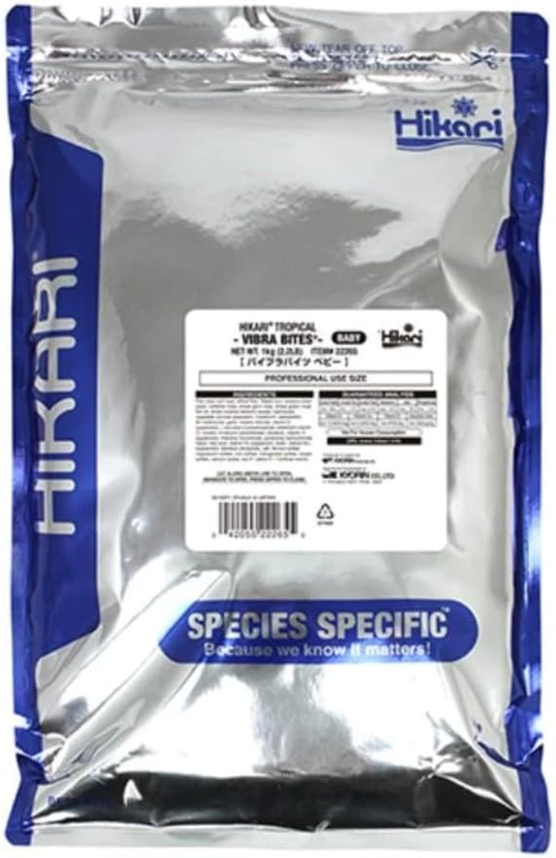 Hikari Vibra Bites XL 415G Blood Worm like Stick Slow Sinking Fish Food for Colour image number 1