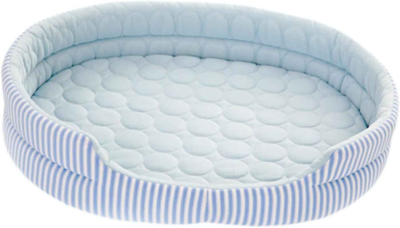 Stgfyxgs Cat Cooling Bed, Puppy and Kitten Cooling Mat, Summer Cooling Mat, Winter and Summer Iced Silk Pet Bed for Cats of All Ages, Blue image number 6