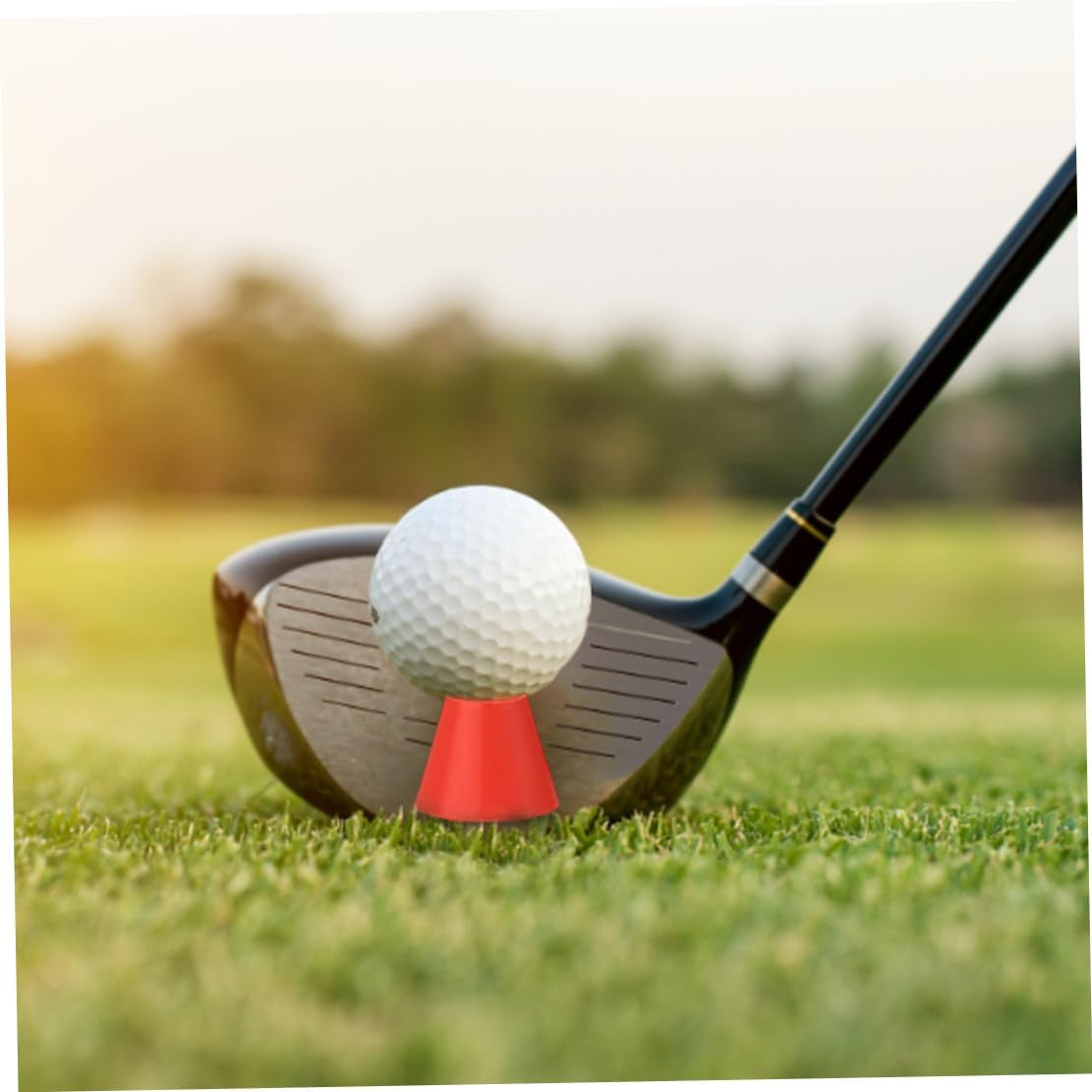 Rubber Golf Tees Winter Multicolor Golf Driving Range Holders with 4 Different Heights 12PCS image number 2