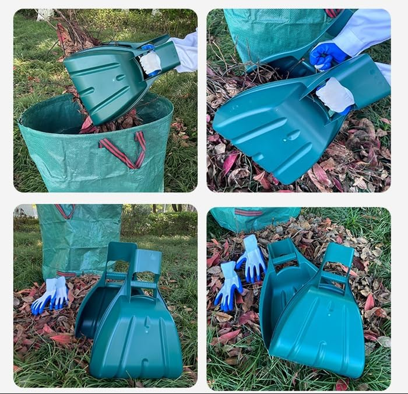 Large Leaf Scoops and Hand Rake Claw, Ergonomic Hand Held Garden Rake Grabbers for Picking up Leaves,Grass Clippings and Lawn Debris image number 5