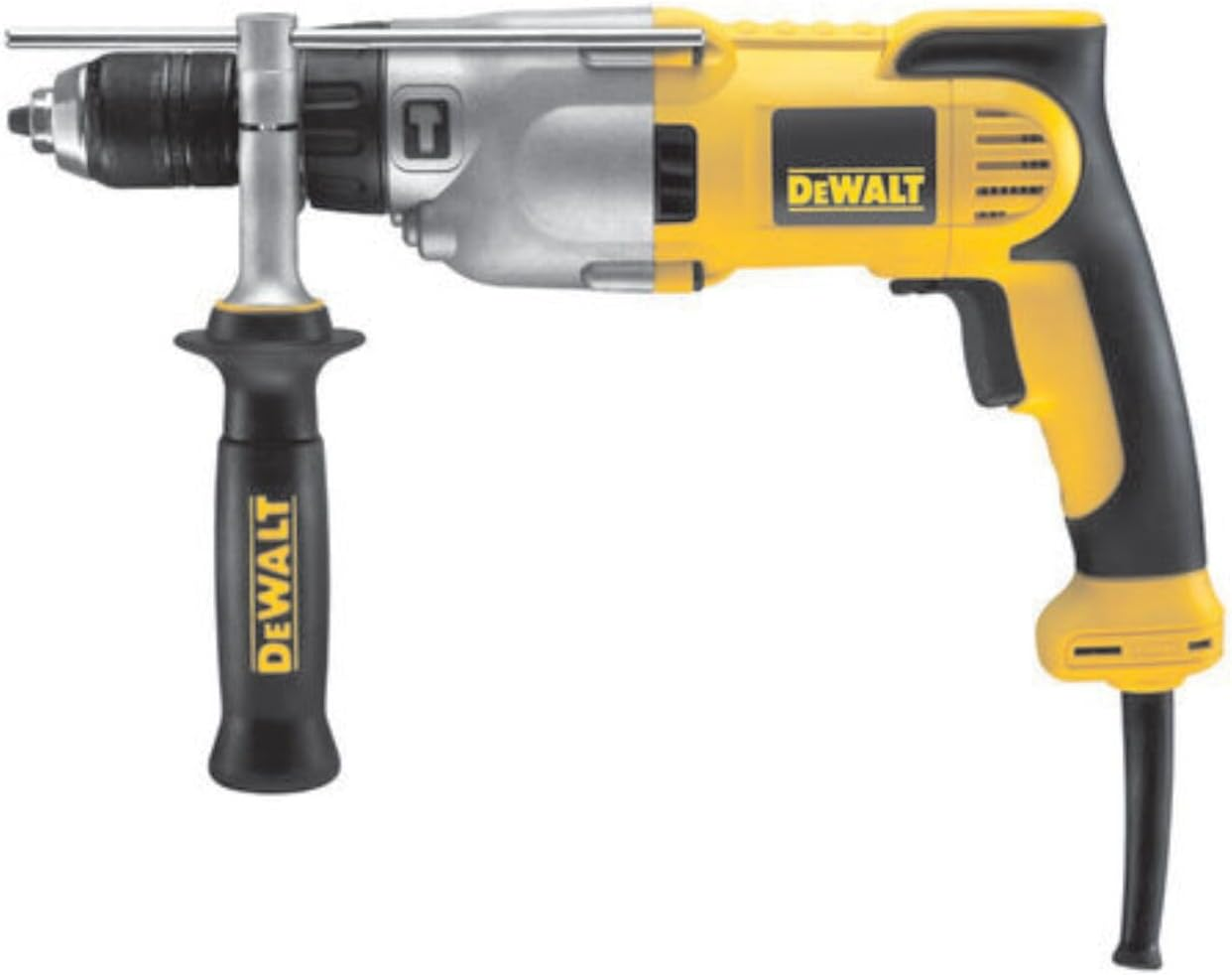 DEWALT DWD524KS 1,100 Watt Two-Speed Hammer Drill (13 Mm Solid Metal Keyless Chuck, Drilling Capacity Diameter Wood 40 Mm, Steel 13 Mm, Concrete 22 Mm, Suitable for Continuous Use, Includes image number 2