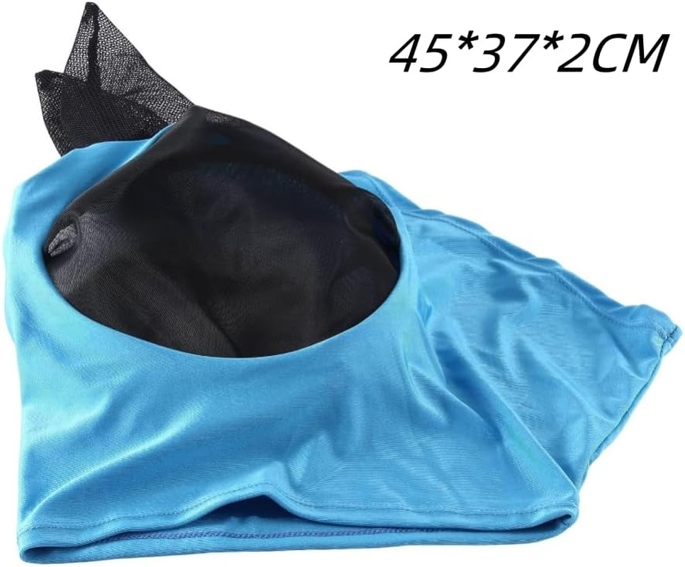 Breathable Horse Mask,Horse Fly Mask, Adequate, Breathable Fabric, Wide Applications, with Ears, for Horse Face Protection image number 2