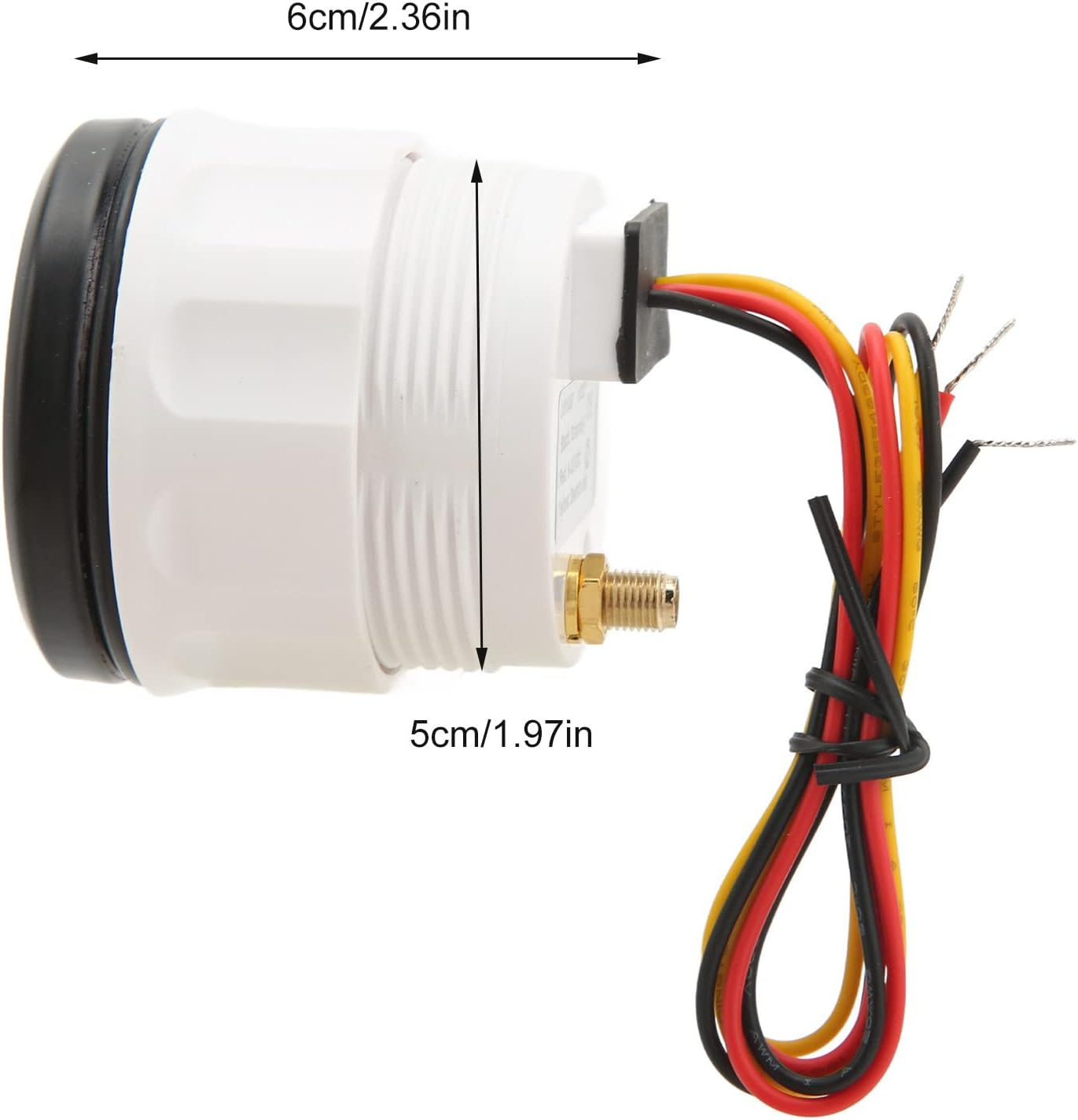 GPS Speedometer, DC 9-32V IP67 Waterproof LCD Display Digital Speedometer for Boat, Yacht, Outboard (Black Dial Black Cover) image number 5