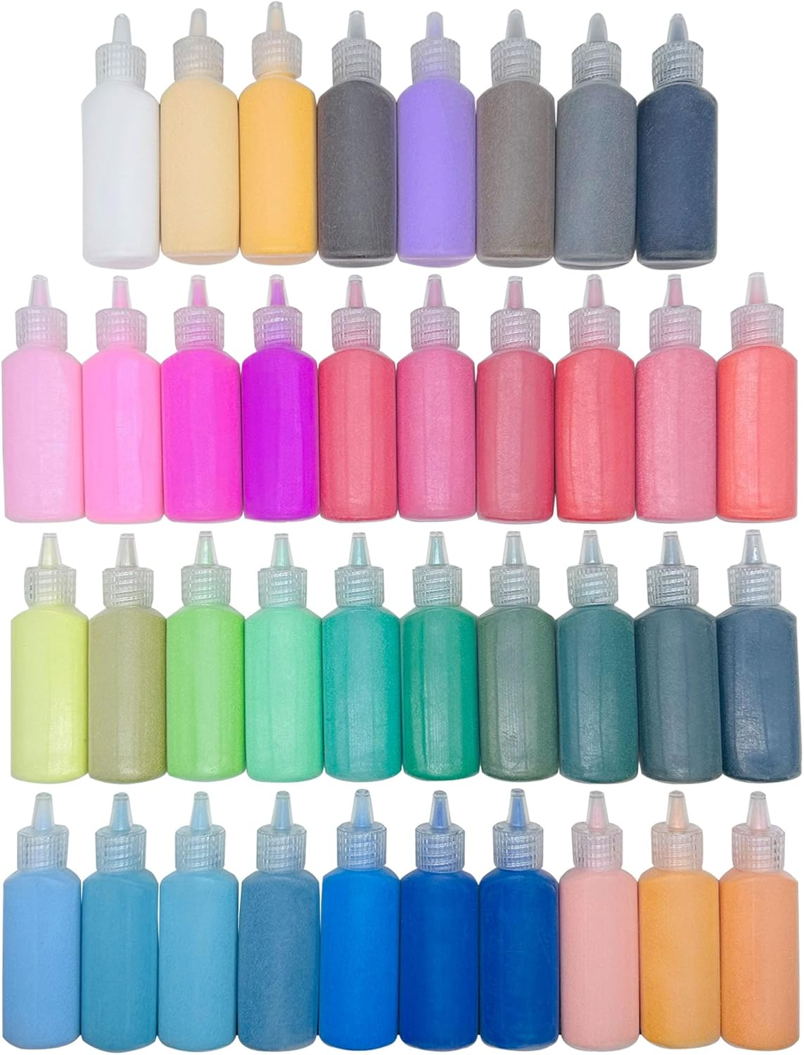 Yayatty Art Sand Kit, 24 Color Sand Art Bottles, Colored Sand Bottles, Sand Arts and Crafts Kit for Painting and Crafts, DIY Drawing, Decor and Collection Sand Bottles (24 Multicolour)