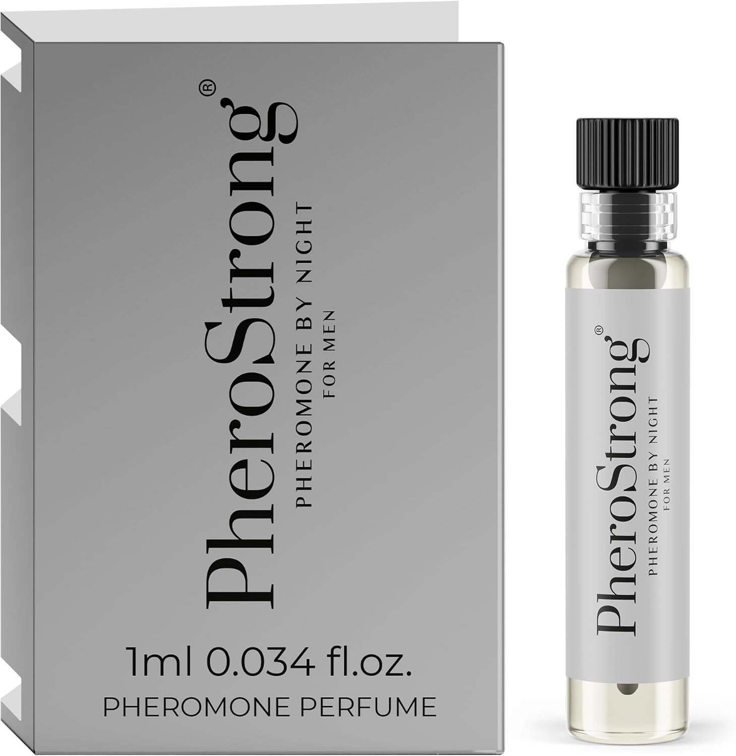 By Night Pheromones Perfume for Men | Spicy Leather Cologne | Fresh & Masculine Scent with Grapefruit, Jasmine & Oak Moss | Long-Lasting Fragrance for Confidence & Attraction | 1 Ml