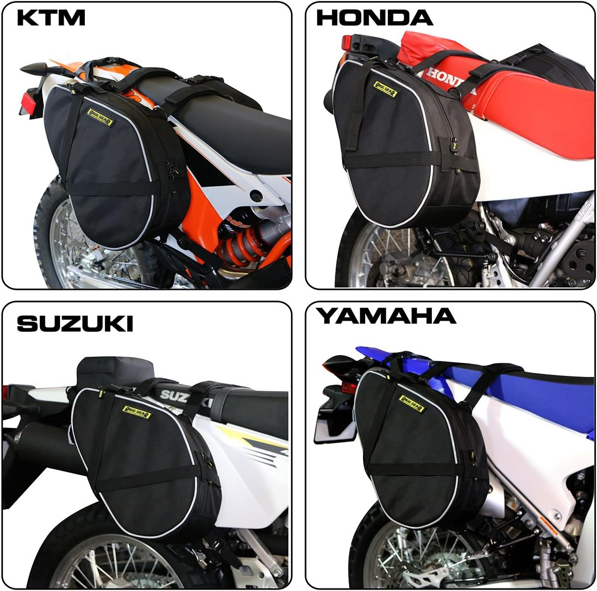 Nelson-Rigg RG-020 Black Dual Sport Motorcycle Saddlebag image number 4