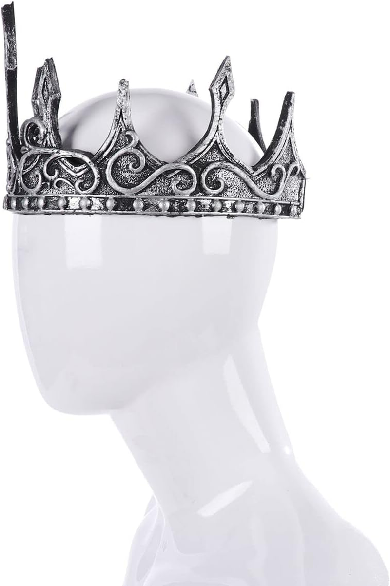 Liatunou Regal King'S Crown,Adjustable Royal Crown Prince Tiara,Medieval King Costume Accessories for Adult Kids - Gold image number 4