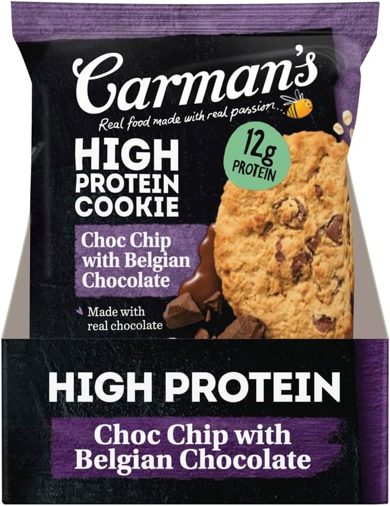 Carman'S Belgian Choc Protein Cookie - 12 X 60G (Pack of 12) image number 3