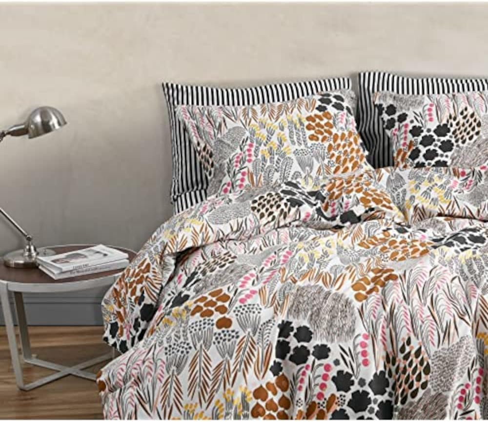 Marimekko - King Duvet Cover Set, Cotton Percale Bedding with Matching Shams, All Season Home Decor (Pieni Letto Multicolor, King) image number 3