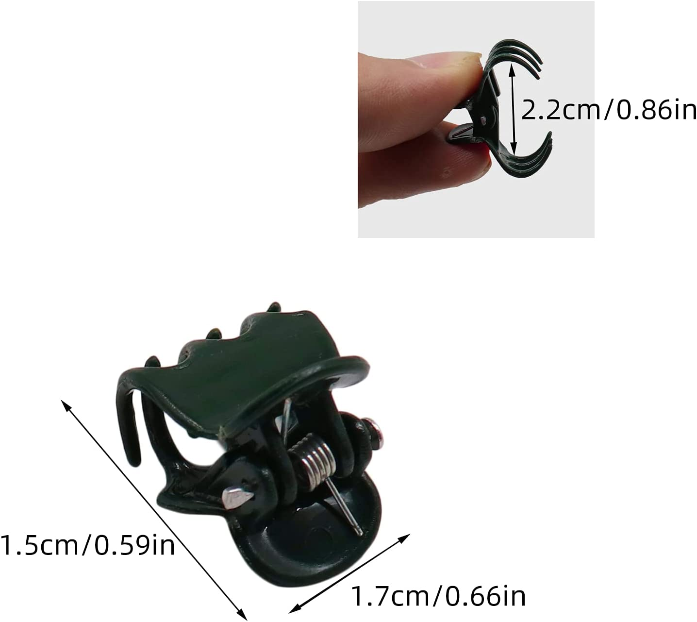 Valuehall Plant Clips 100Pcs Orchid Support Clips Plastic Mini Stalks for Flowers Stems Vines Grow Upright Vegetables Tomato Trellis V7J05 image number 1