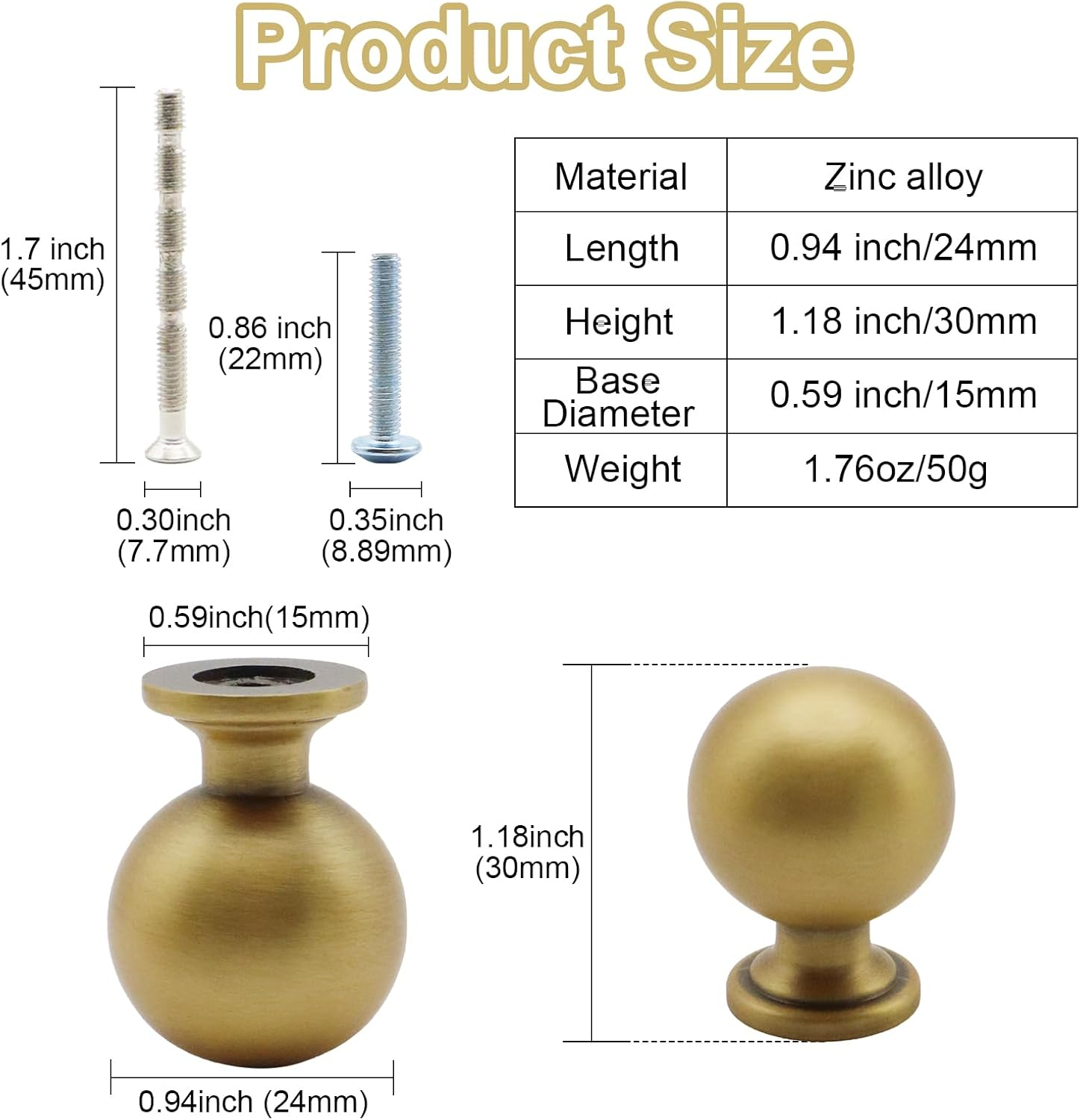 8 Pack Antique Bronze Cabinet Knobs 1 Inch Vintage Drawer Knobs Zinc Alloy Single Hole Pulls for Dresser 24Mm round Cupboard Handles for Kitchen Wardrobe Cabinet Bathroom Hardware (8, Antique Bronze) image number 6