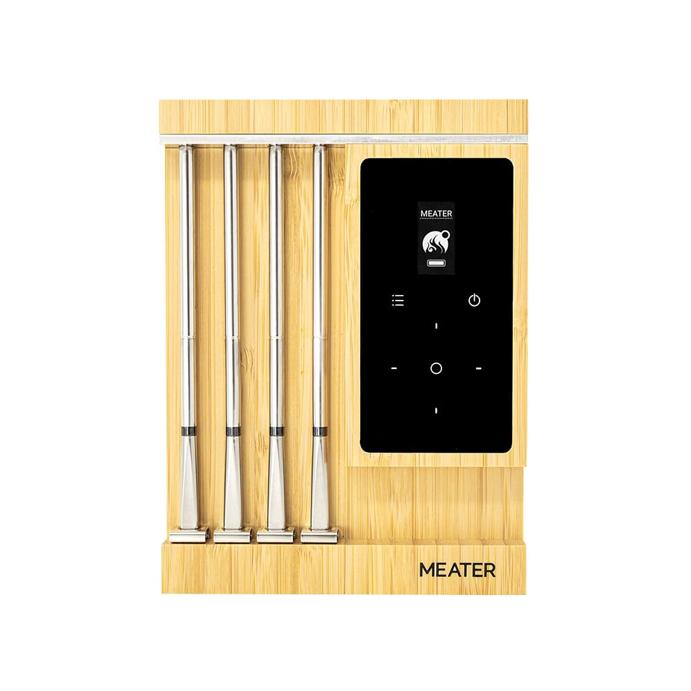 MEATER Pro XL Smart Wireless Meat Thermometer, 4 Probes, Built-In Wifi, Bamboo Charging Dock
