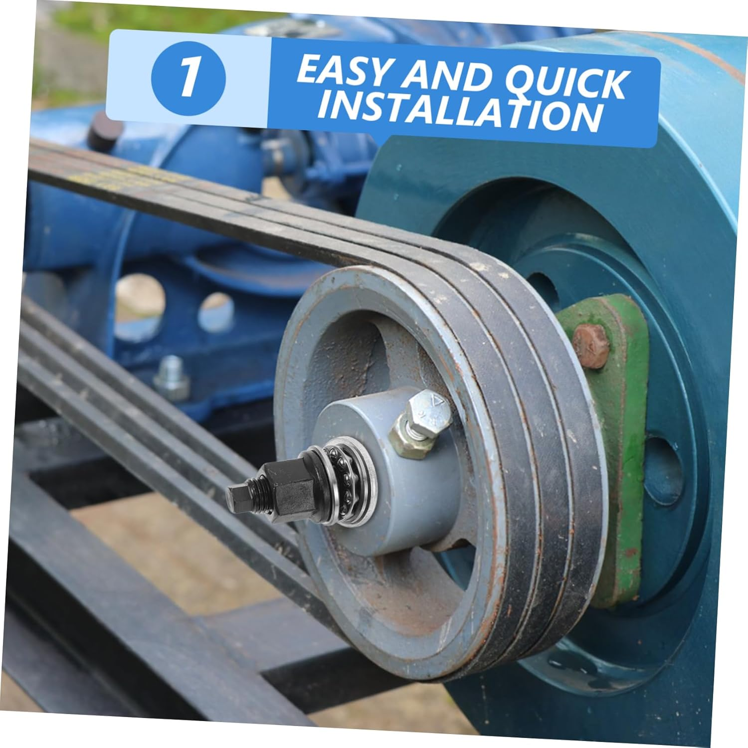 EXAOMBLE Harmonic Balancer Tool Kit Crank Pulley Install Tool Thrust Bearing image number 3