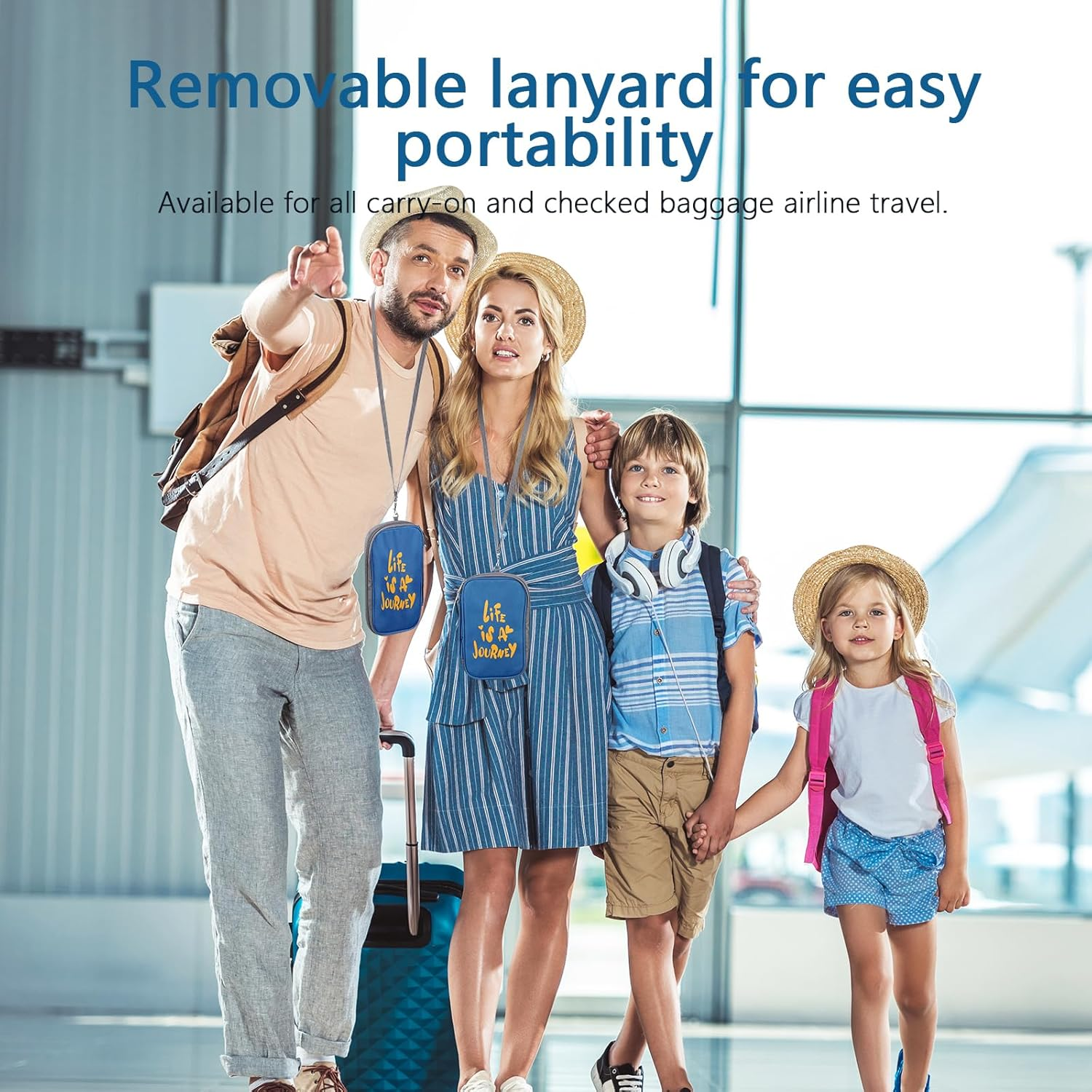 Aiqinu Passport Organiser, Passport Bag with RFID Blocker, Travel Document Pocket Family for Credit Cards, ID and Travel Documents, Travel Documents Organiser Protective Cover for Men and Women image number 6