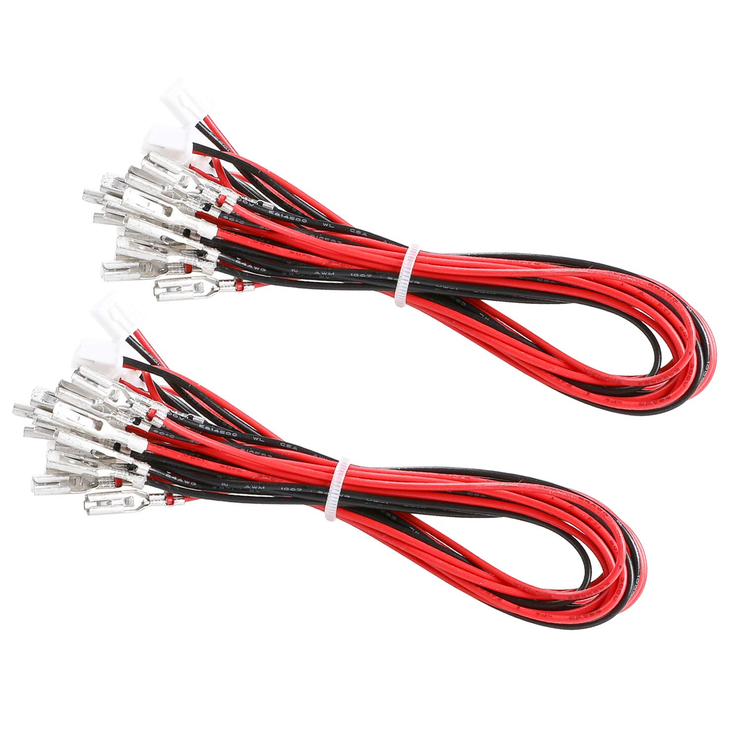 Guwarry 20 Pcs/Lot Zero Delay USB Encoder Jumper Wires Terminals Size 0.110 (2.8Mm) Compatible with SANWA Arcade Buttons, Seimitsu, Japan Style Arcade Buttons/Jst XH2.54 Plugs to .110