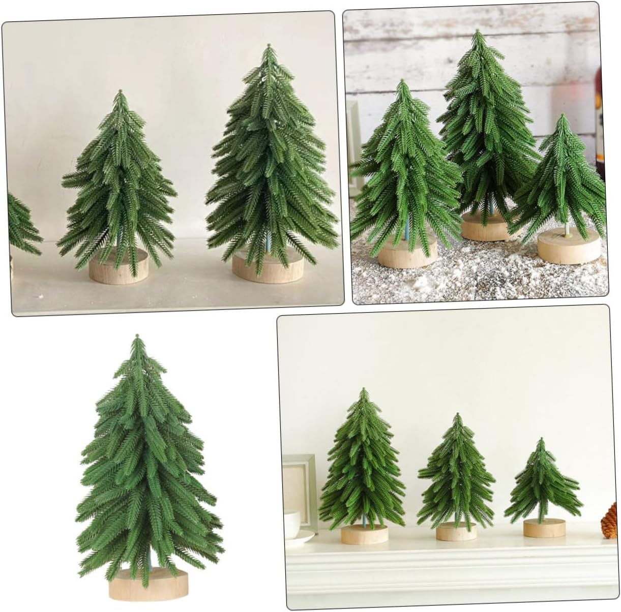 Mini Christmas Tree Tabletop Pine Tree Christmas Decor Home Shop Display Festival Scene Decor image number 3