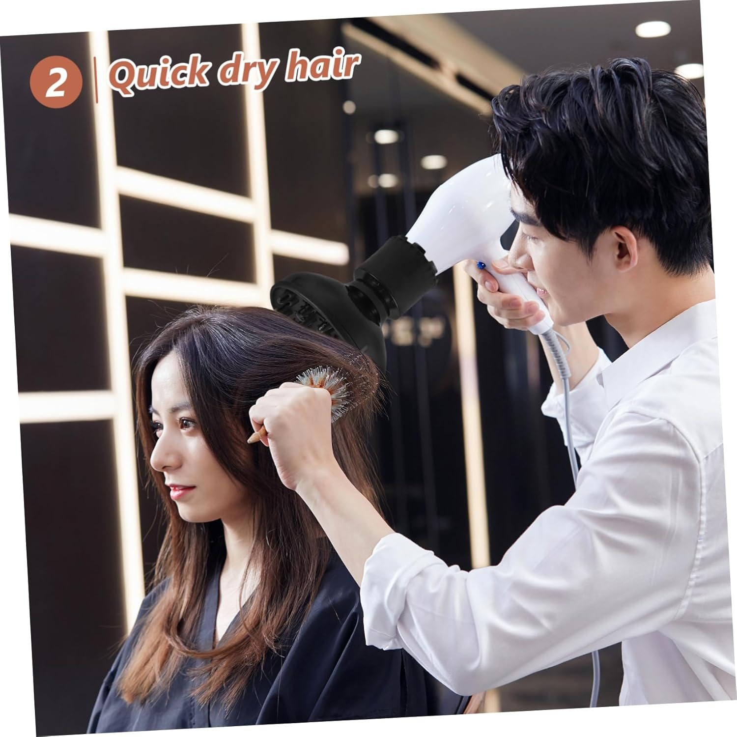 CALLARON Hair Dryer Diffuser Cap Adjustable Airflow Quick Styling Tool for Home and Salon Use image number 6