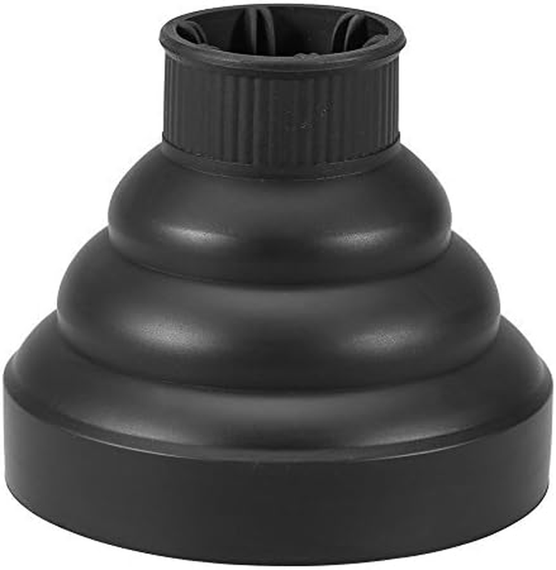 Silicone Hairdryer Diffuser Folding Hair Blower Professional Salon Hairdressing Styling Tool Universal Hood Cover Black image number 3