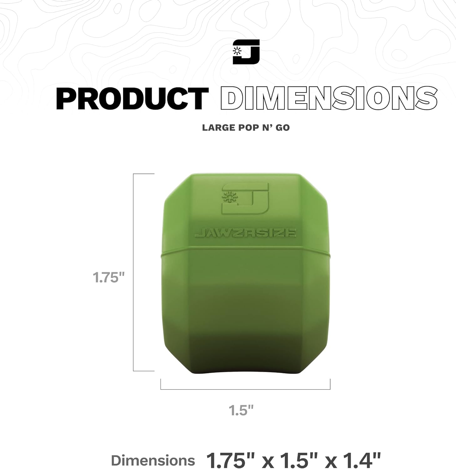 Jawzrsize Pop 'N Go Jaw, Face, and Neck Exerciser - Reduce Stress and Cravings by Exercising Your Jaws - Facial Exerciser (Advanced Green) - Blue image number 2