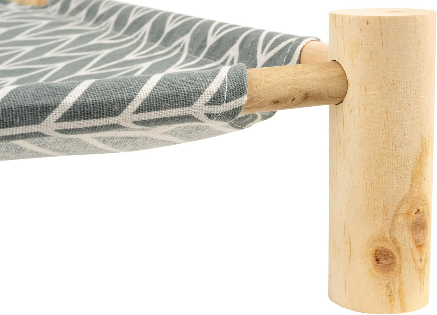 Elegant Standing Cat Hammock with Sturdy Wooden Frame - Comfortable and Stylish Resting Place for Your Cat, Ideal for Relaxing, Sleeping and Watching