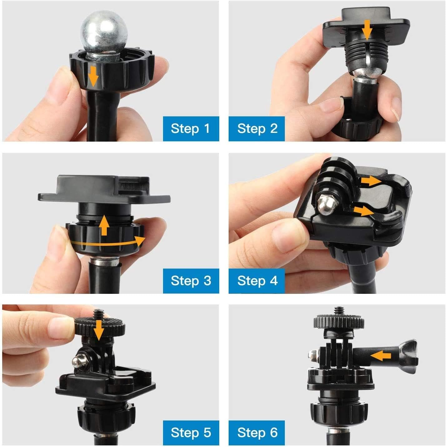 Bytebliss 25 Inch Webcam Stand - Flexible Desk Mount Clamp Gooseneck Stand Compatible with Logitech Webcam C930E,C930,C920, C922X,C922, Brio 4K, C925E,C615 image number 3