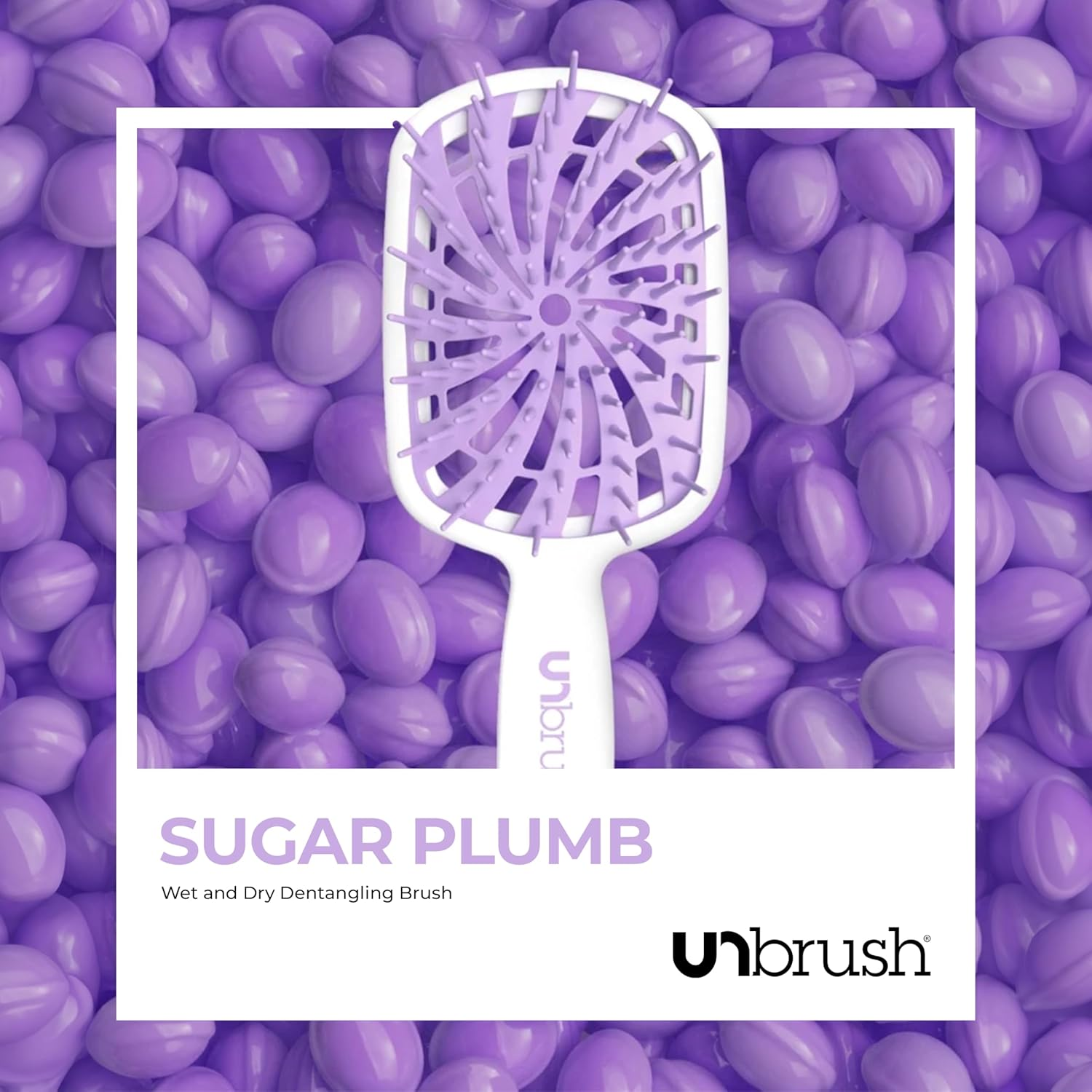 FHI Heat New Unbrush!! Unbrush plus Detangler Brush for Gentle and Effective Detangling on Wet or Dry Fragile Hair Types &mdash; 84 Ultraflex Bristles, Ultra-Light, Anti-Static, Vented Hair Brush - Lemon Drop image number 5