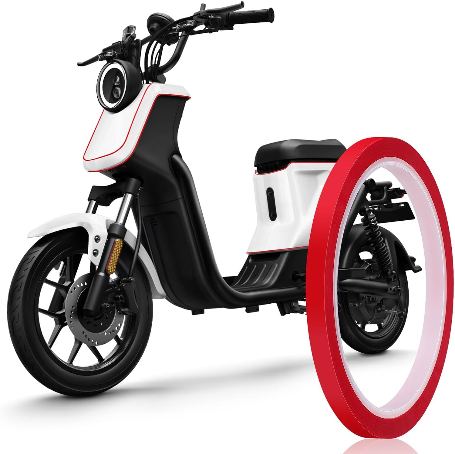 Decorative Strips for Cars Car Tape Adhesive Backing Decorative Tape for Auto Molding Trim Vinyl Style for Painting and Insulation Use as for Visibility image number 4