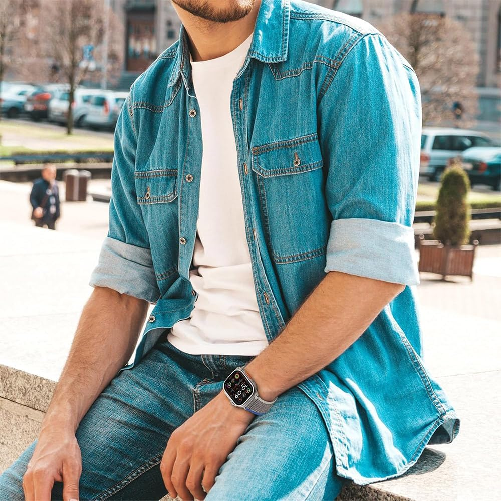 Trail Loop Band Compatible for Apple Watch Ultra 49Mm 46Mm 45Mm 44Mm 42Mm(Series 3/2/1), Sport Braided Replacement Strap Compatible with Iwatch Ultra 3/2/1 Series 11/10/9/8/7/6/5/4/3/2/1/SE