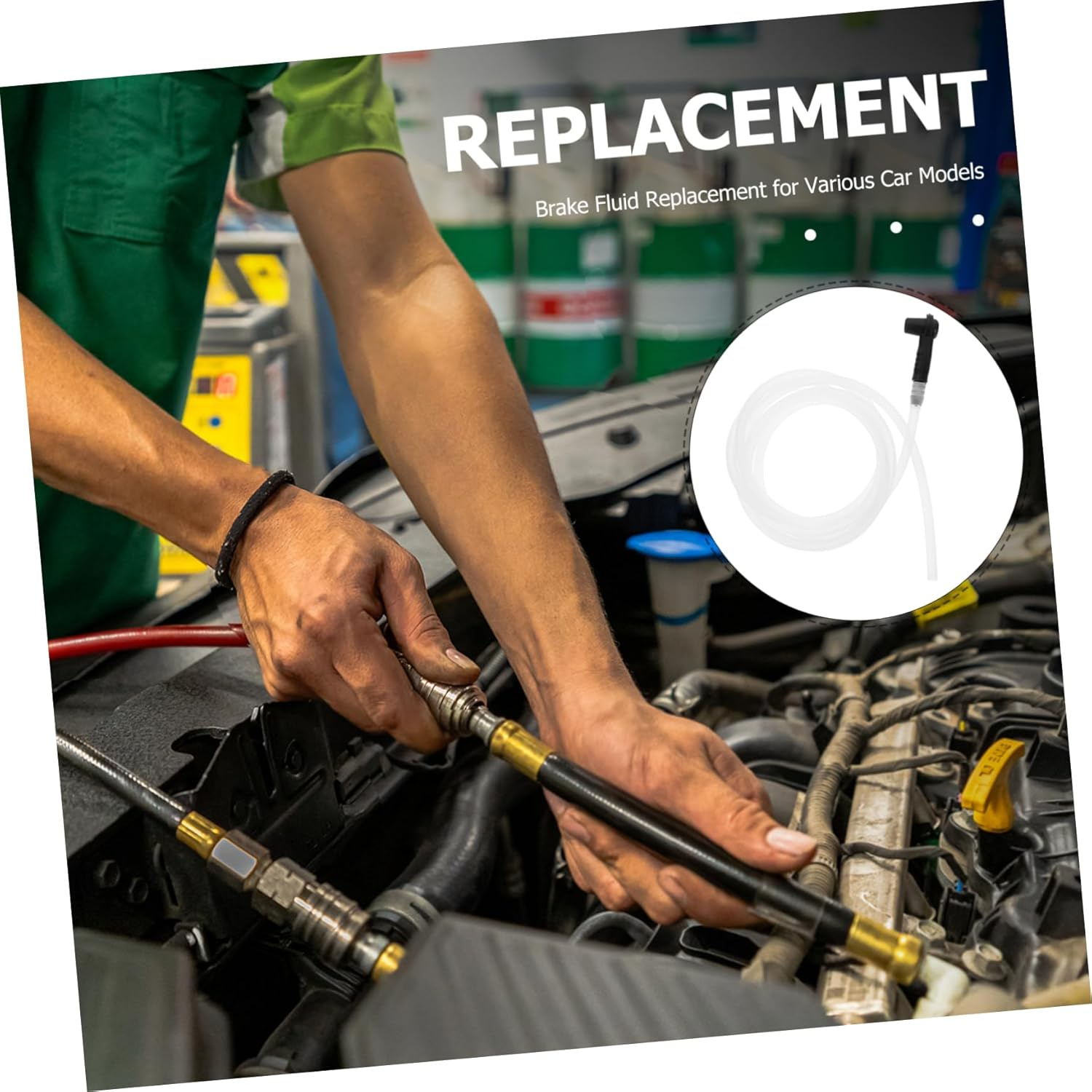 Cabilock Brake Hose for Car Brake Oil Change Hose Bleeder Connector Essential Bleeder Tool for Vehicle Maintenance image number 5