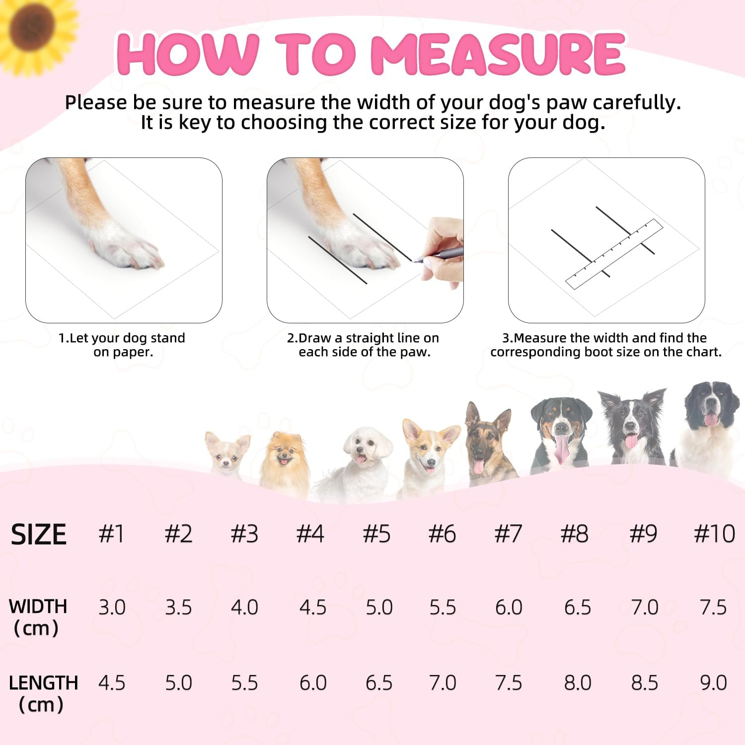 Slowton Dog Shoes for Hot Pavement, Non-Slip Summer Dog Booties for Small Medium Large Dogs, Waterproof Breathable Paw Protectors Reflective Stripes Easy on & off Easy-Clean for Summer Beach Outdoor image number 2