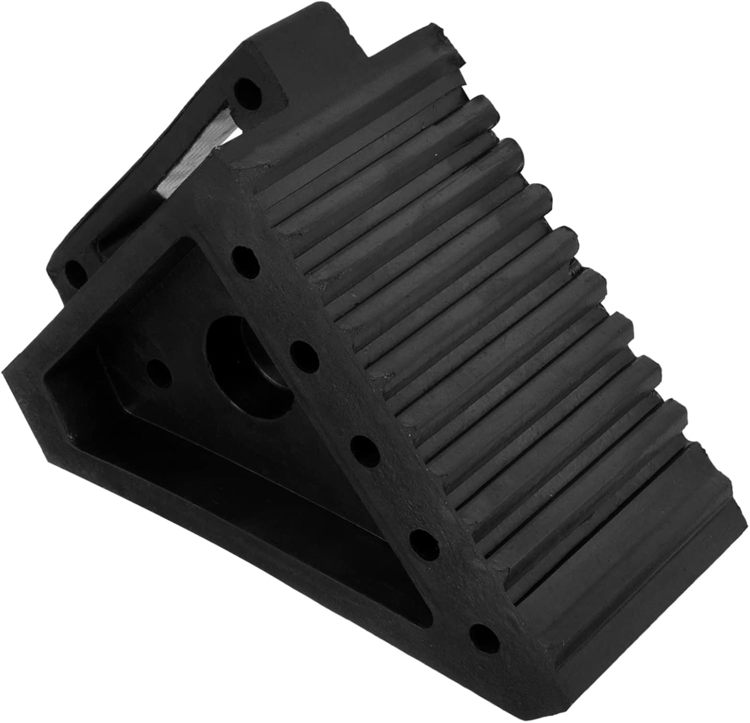 BCOATH Heavy Duty Rubber Wheel Slip Stopper for Trailer Tyre Block Prevents Sliding Slopes Folding Wheel Chocks for Car Accessories image number 6