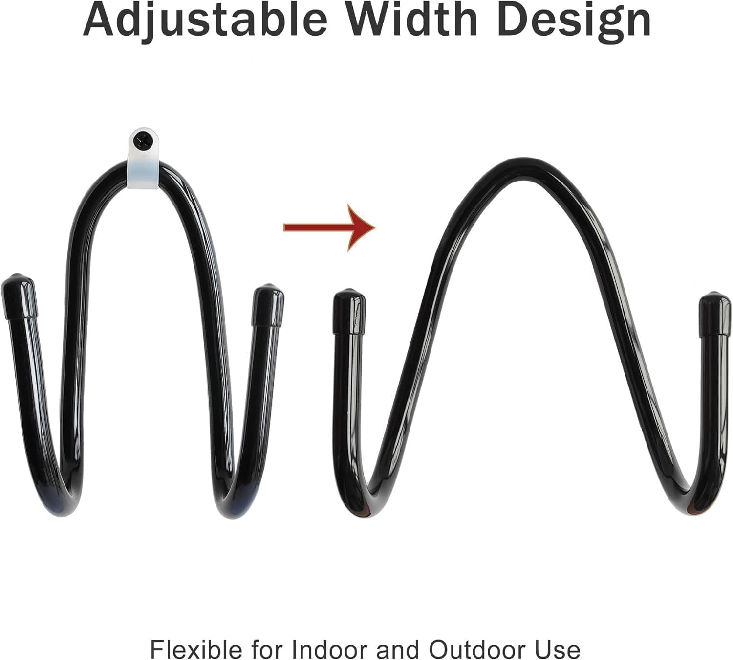 6PCS Chain Link Fence Hooks, Fence Hangers for Leaf Rakes, Pool Poles,Nets,Brushes,Skimmers,Vacuum Hoses Etc, Hooks for Chain Link Fence,Black image number 6