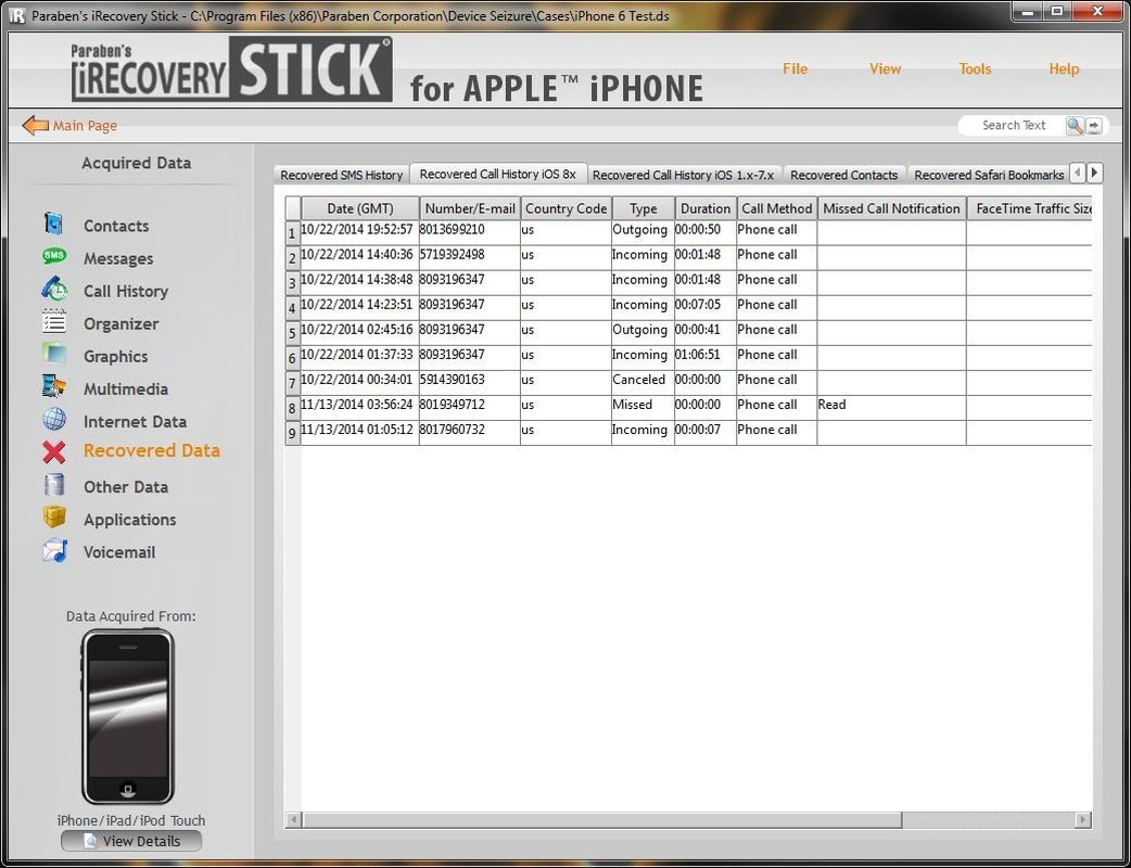 Paraben Consumer Software Irecovery Stick Compatible with Apple Iphone Data Recovery image number 1