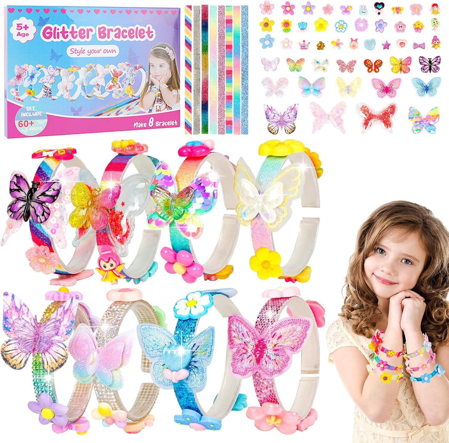 Friendship Bracelet Making Kit - Girls Birthday Present for Ages 5-12 - Art and Craft Kits for Kids, 5-10 Year Old Girls Gifts, Jewellery Making Kit, Party Favors Supplies (Unicorn)