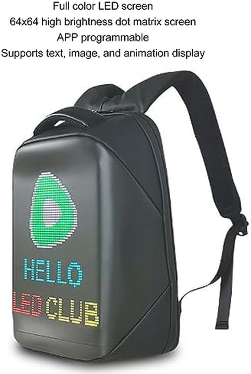 Full Color LED Display Backpack with High Brightness, Large Capacity, Waterproof and Breathable, Versatile Usage, for Advertising, Festival, Slogans, Commercial Promotions image number 4