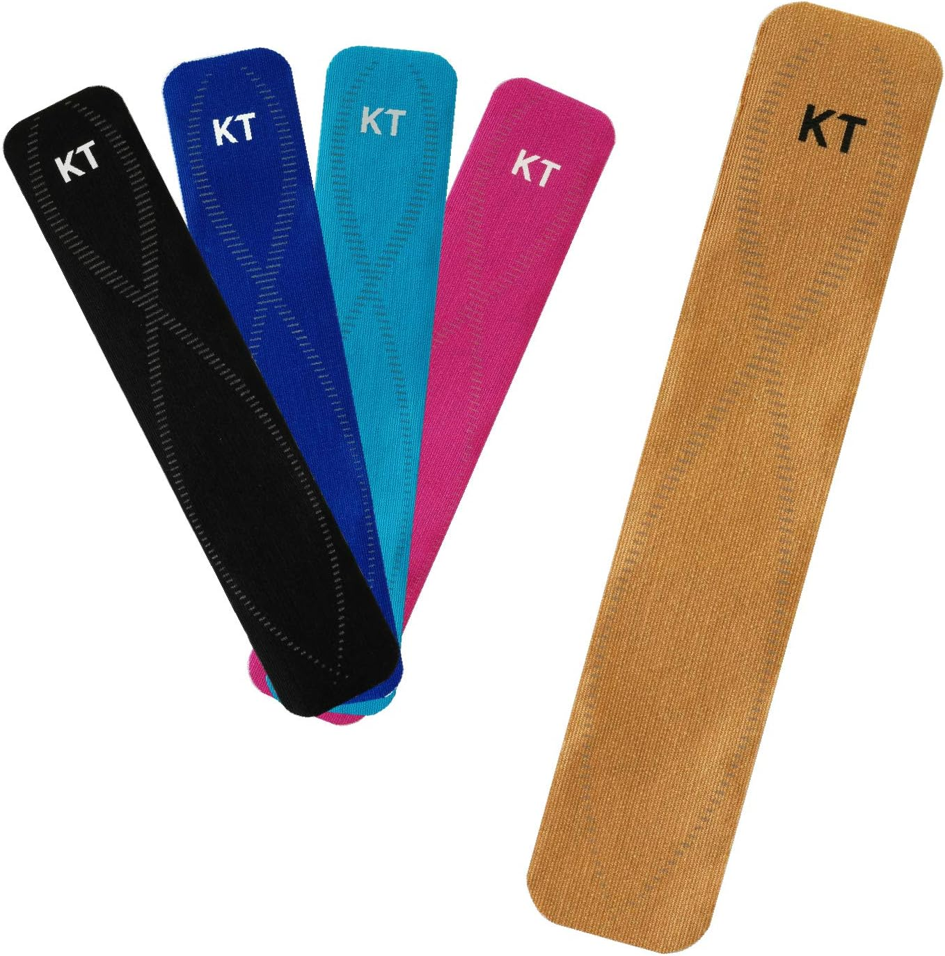 KT Tape, Pro Synthetic Kinesiology Athletic Tape, 10 Count, 10&rdquo; Precut Wide Strips
